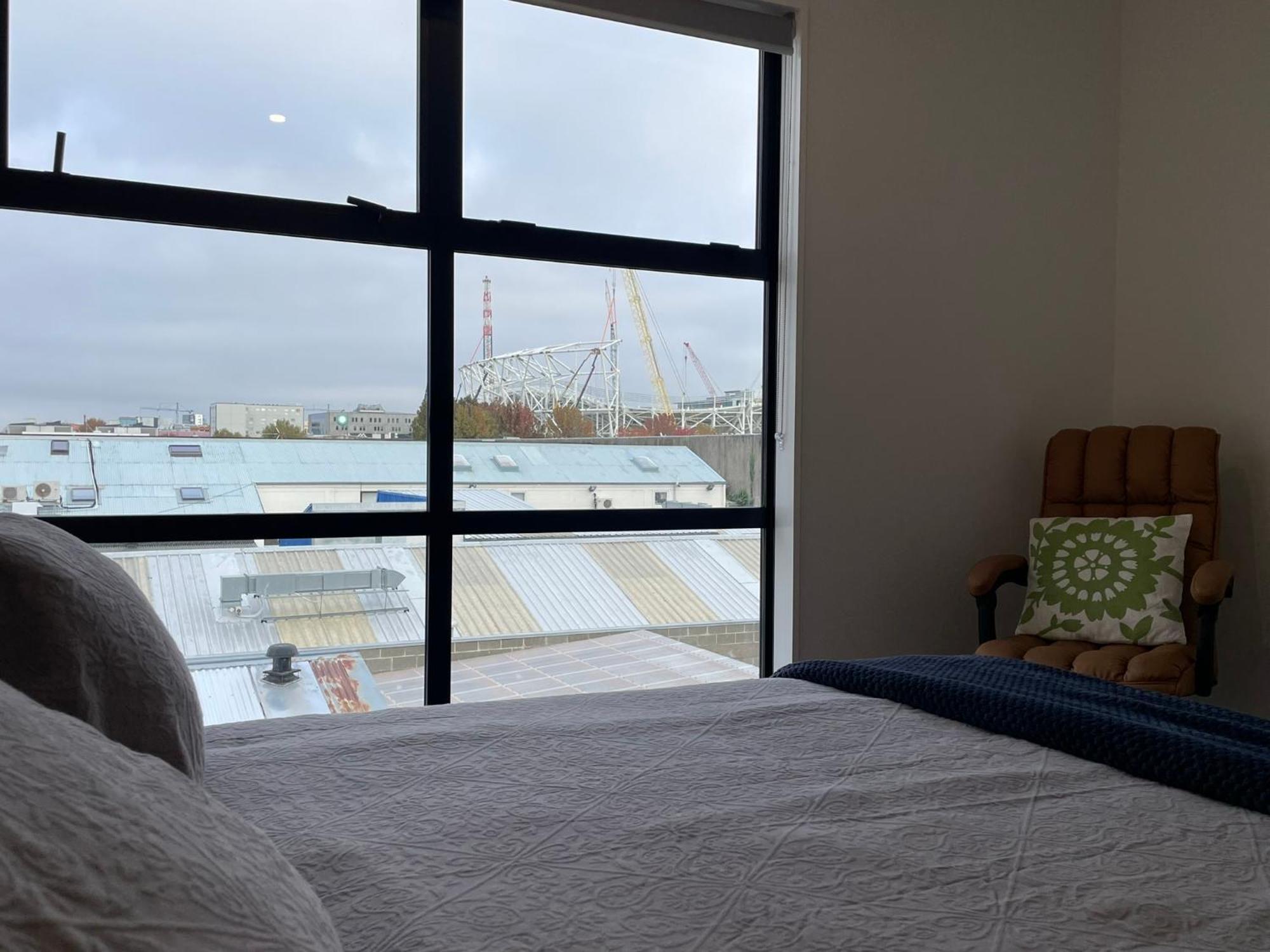 Stadium View Suite Christchurch Bagian luar foto