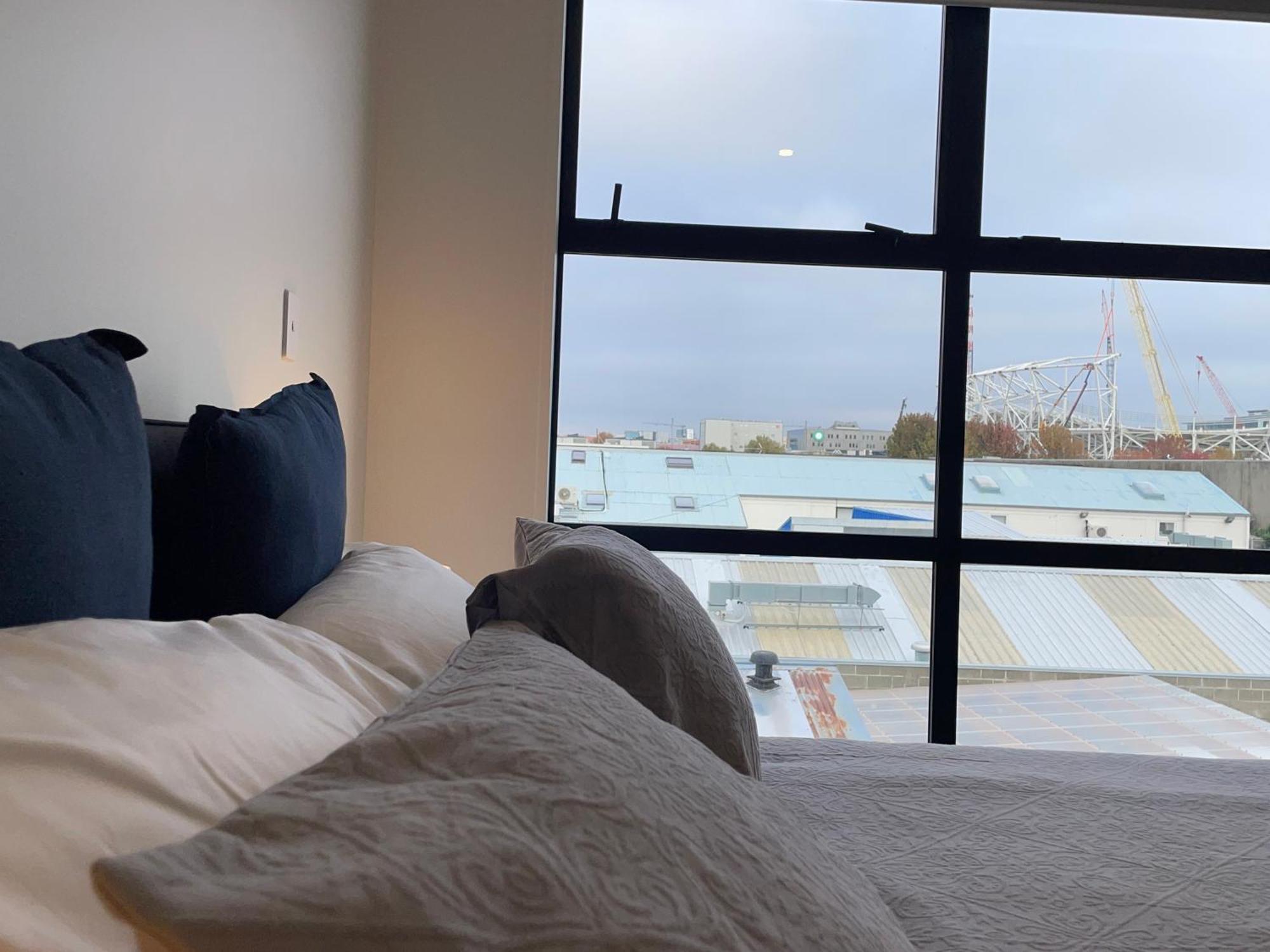 Stadium View Suite Christchurch Bagian luar foto